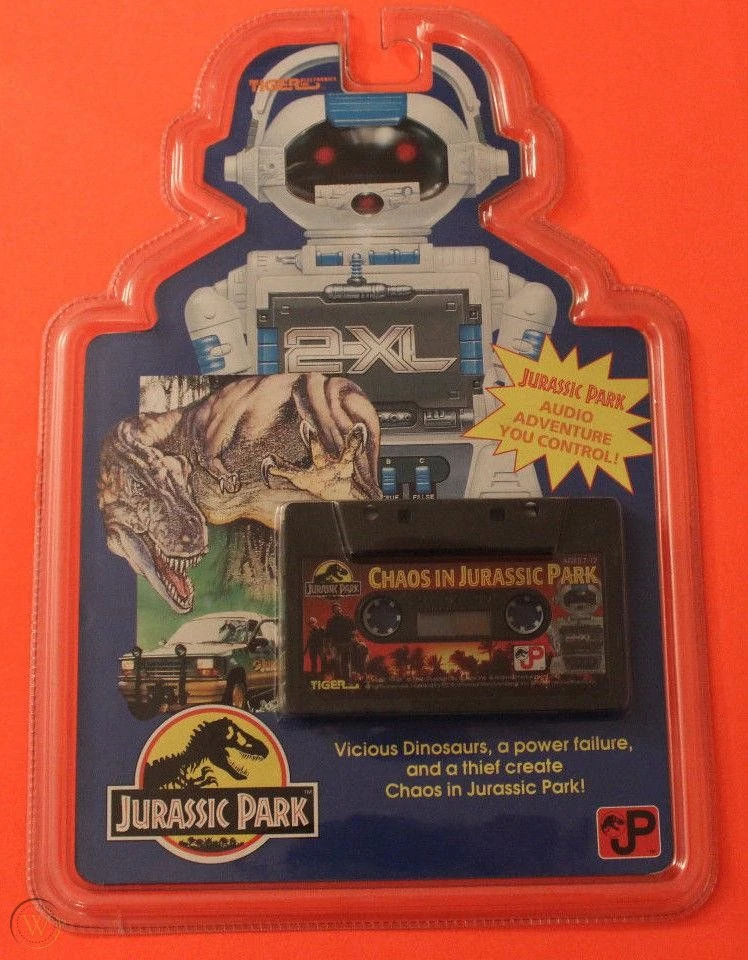 Photo de l'emballage de la cassette 2-XL du jeu Jurassic Park.