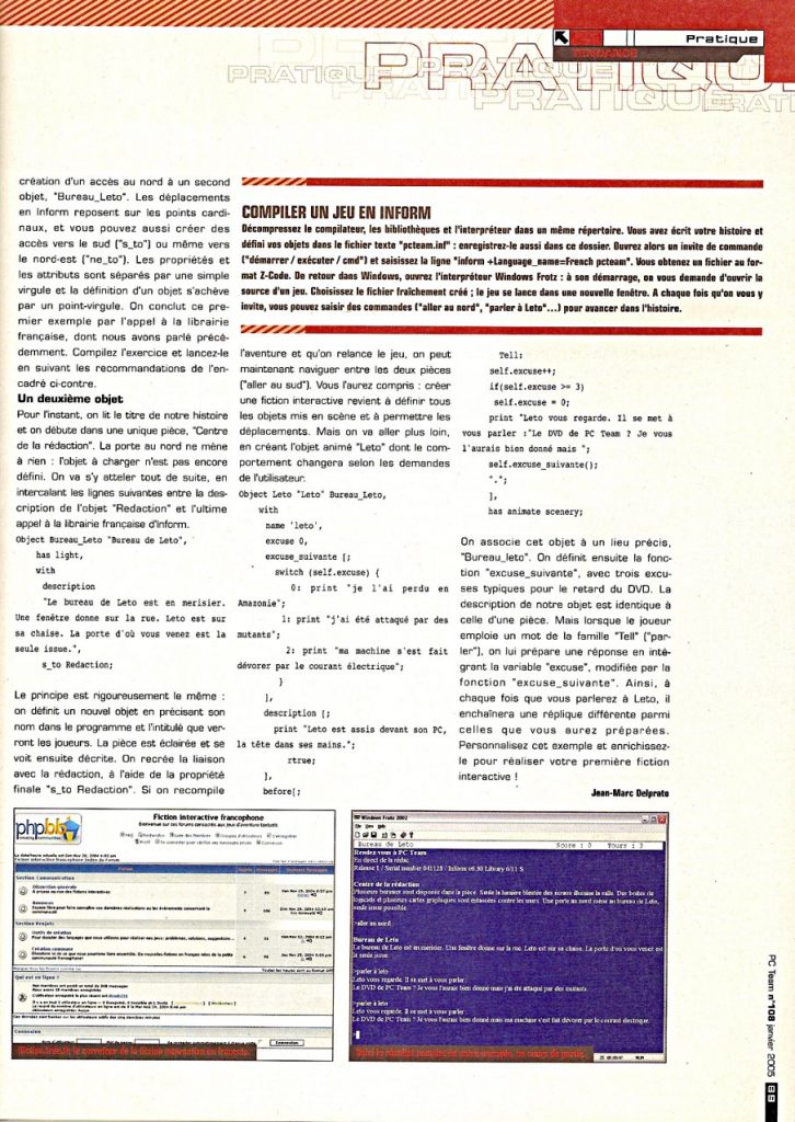 Page 88 du PC Team 108