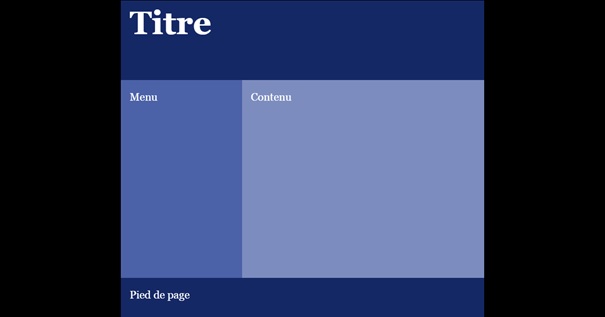 Mise en page réalisée avec une grille CSS.