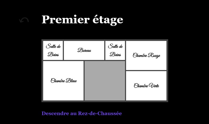 Étage du plan réalisé avec une grille CSS.