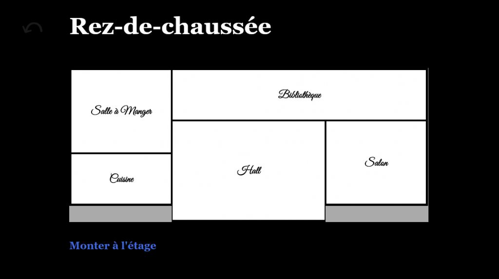 Rez-de-chaussée du plan réalisé avec une grille CSS.