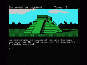Capture d'écran du jeu Espagnol Chichén Itzá.