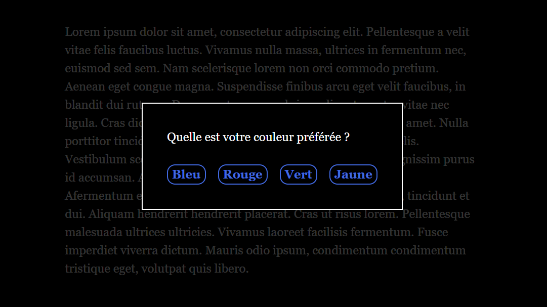 Les éléments d’interface et de formulaires de Twine Harlowe Fiction