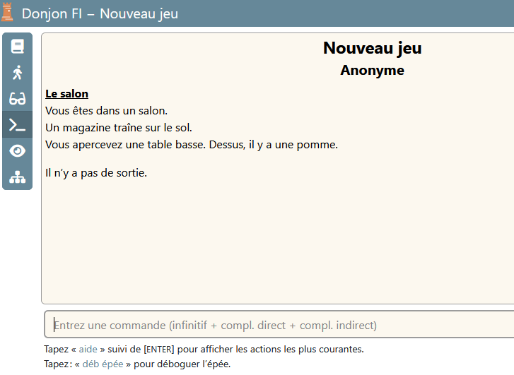 Exemple de jeu compilé, prêt à être testé